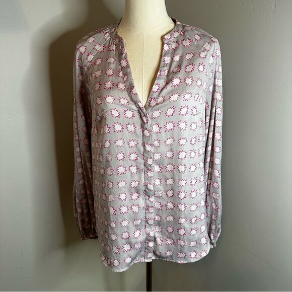 [Boden] Button Down Blouse with Star print - Size 6 - Picture 1 of 6